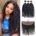 Virgin Water Wave Hair Bundles With 13x4 Transparent/HD Lace Frontal Closure