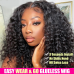 Ms Lula Wear and Go Water Wave Curly Glueless 5x5 HD Lace Closure Wig