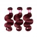 #99J Burgundy Color Body Wave Virgin Human Hair Bundles